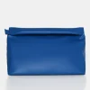 New The Aria Cobalt Folded Detail Clutch Bag Clutch Bags