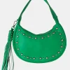 Shop The Cato Pu Studded Tassel Boho Shoulder Bag Evening Bags