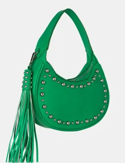 Shop The Cato Pu Studded Tassel Boho Shoulder Bag Evening Bags