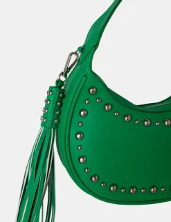 Shop The Cato Pu Studded Tassel Boho Shoulder Bag Evening Bags