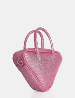 Sale The Diana Glitter Triangle Grab Bag Evening Bags | Mini Bags