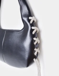 Cheap The Ember Diamante Rope Shoulder Bag Diamante Bags