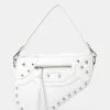 Discount The Fox Croc Studded Saddle Shoulder Bag Crossbody And Shoulder Bags