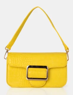 Sale The Jana Croc Removeable Shoulder Strap Baguette Bag Clutch Bags