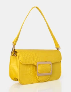 Sale The Jana Croc Removeable Shoulder Strap Baguette Bag Clutch Bags