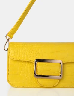 Sale The Jana Croc Removeable Shoulder Strap Baguette Bag Clutch Bags