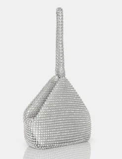 Fashion The Lavender Diamante Mini Pouch Party Bag Diamante Bags | Evening Bags