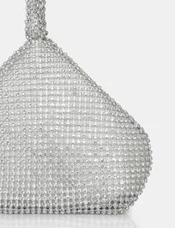 Fashion The Lavender Diamante Mini Pouch Party Bag Diamante Bags | Evening Bags