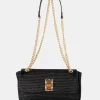 Online The Mara Raffia Gold Chain Detail Adjustable Shoulder Bag Crossbody And Shoulder Bags