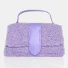 Fashion The Mika Lilac Shearling Mini Bag Crossbody And Shoulder Bags
