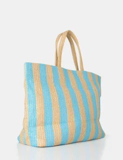 Shop The Nikki Stripe Canvas Top Handle Tote Bag Tote Bags