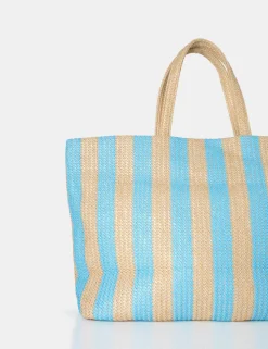 Shop The Nikki Stripe Canvas Top Handle Tote Bag Tote Bags