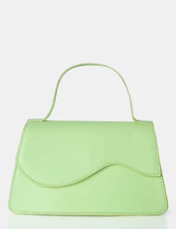 Flash Sale The Polly Soft Lime Croc Top Handle Mini Bag Mini Bags