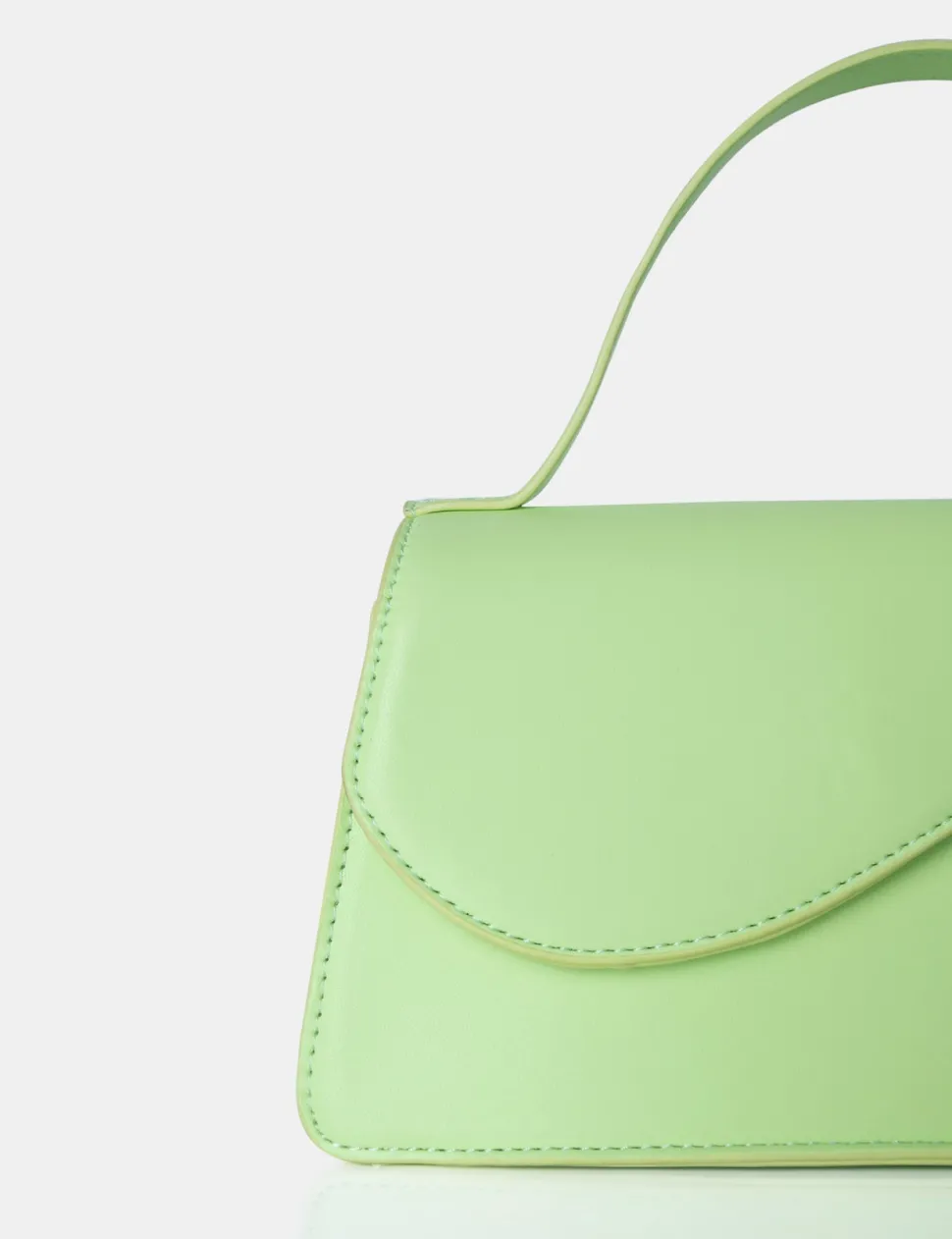 Flash Sale The Polly Soft Lime Croc Top Handle Mini Bag Mini Bags