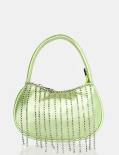 Cheap The Sia Soft Satin Diamante Trim Mini Bag Diamante Bags
