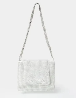 Store The Sianna Diamante Chain Strap Detail Shoulder Bag Evening Bags