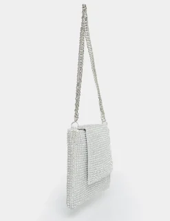 Store The Sianna Diamante Chain Strap Detail Shoulder Bag Evening Bags