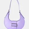 Flash Sale The Sicily Soft Lilac Pu Buckle Feature Hobo Shoulder Bag Evening Bags