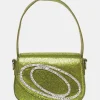 Shop The Tonic Cracked Lime Pu Diamante Mini Grab Bag Diamante Bags | Mini Bags