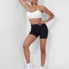 Flash Sale Thick Waistband Cycling Shorts Black Shorts