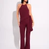 Outlet Tie Back Luxe Slinky Jumpsuit Jumpsuits & Playsuits