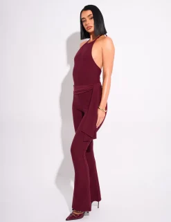 Outlet Tie Back Luxe Slinky Jumpsuit Jumpsuits & Playsuits