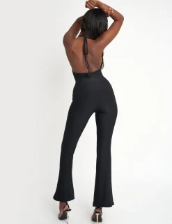 Shop Tie Back Luxe Slinky Jumpsuit B Sculpt & Leisure | Kaiia The Label