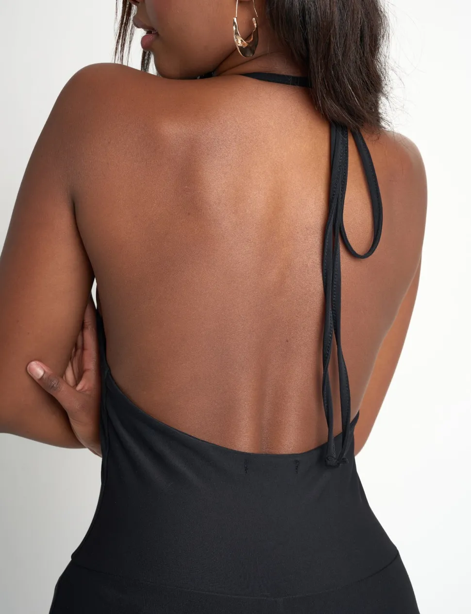 Shop Tie Back Luxe Slinky Jumpsuit B Sculpt & Leisure | Kaiia The Label
