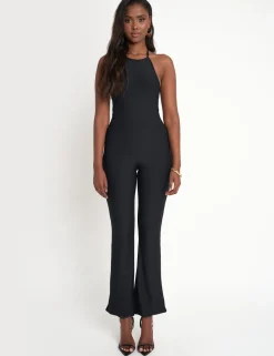 Shop Tie Back Luxe Slinky Jumpsuit B Sculpt & Leisure | Kaiia The Label