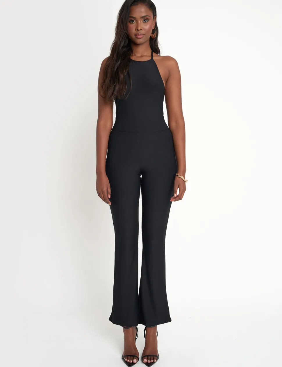 Shop Tie Back Luxe Slinky Jumpsuit B Sculpt & Leisure | Kaiia The Label