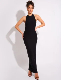 Best Tie Back Luxe Slinky Maxi Dress Dresses