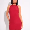 Flash Sale Tie Back Luxe Slinky Mini Dress Dresses