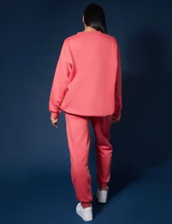 New Tonal Embroidery Sweatshirt Coral Sculpt & Leisure | Kaiia The Label
