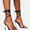 Cheap Ultimate Lace Up Diamante Encrusted Pointed Toe Stiletto Heels Diamante Heels | Lace Up Heels