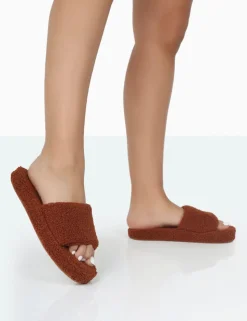 Online Vale Borg Fluffy Slider Slipper Flats