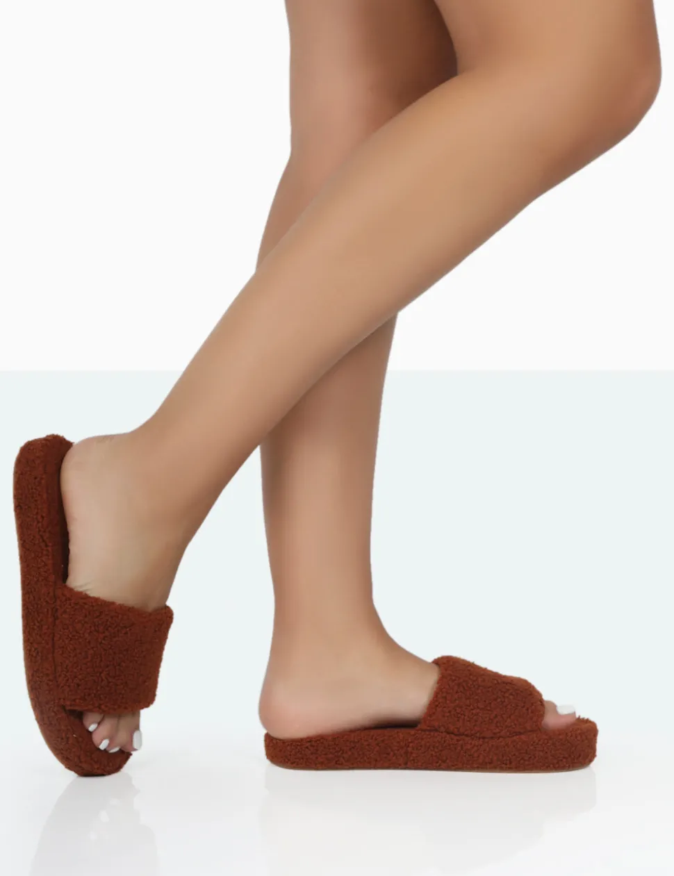 Online Vale Borg Fluffy Slider Slipper Flats