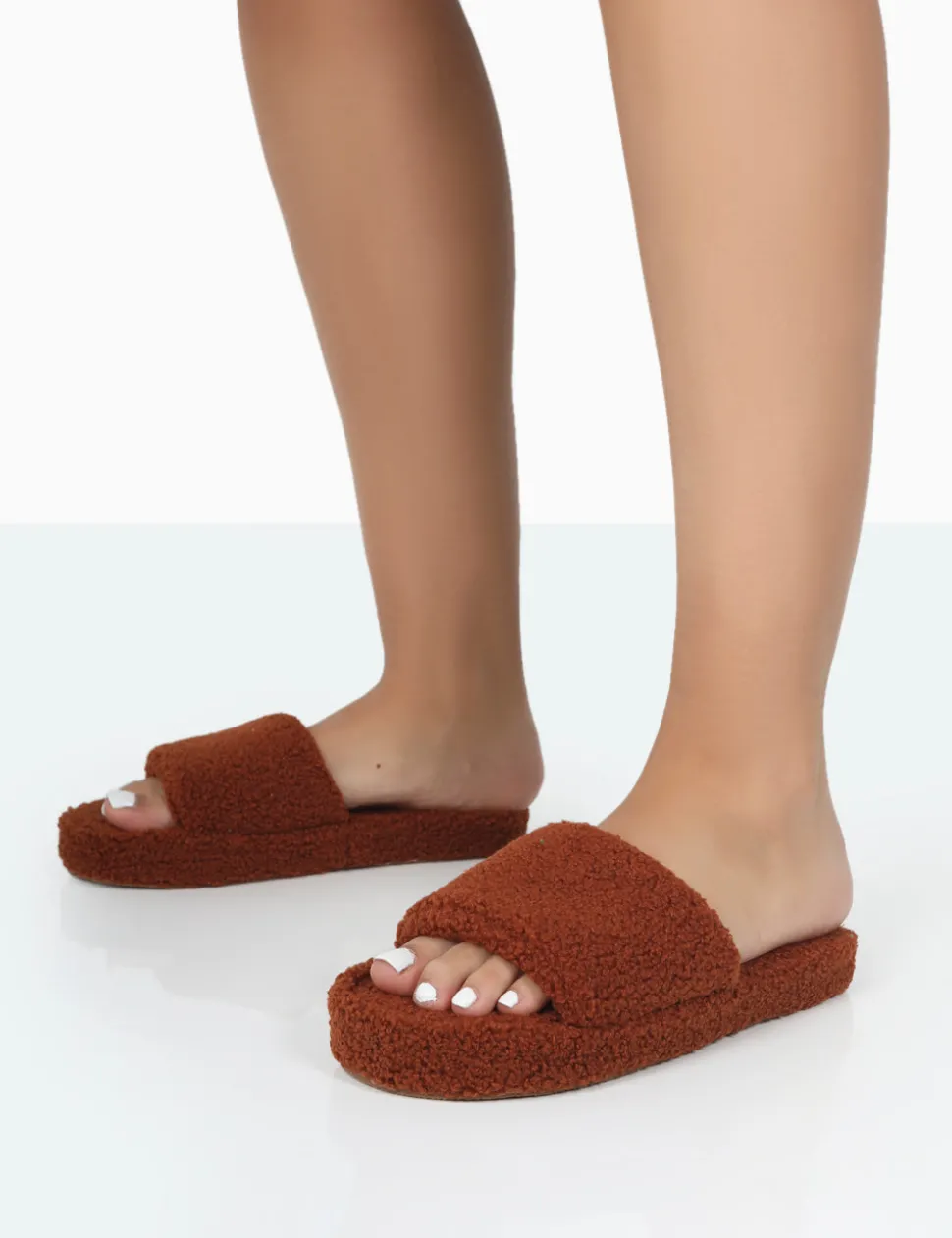 Online Vale Borg Fluffy Slider Slipper Flats
