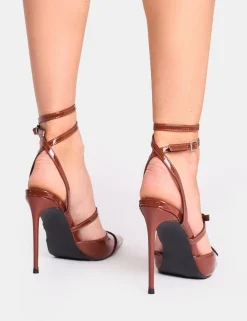 Best Sale Viper Three Strap Buckle Detail Court Heels Court Heels