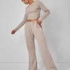 Cheap Wide Leg Sweat Pants Stone Sculpt & Leisure | Kaiia The Label