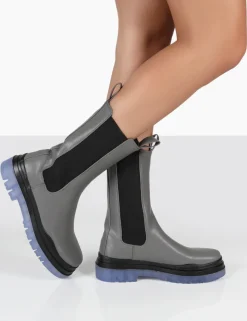 Cheap Winter Ankle Chunky Sole Chelsea Boots Chunky Boots | Ankle Boots