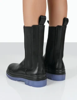 Clearance Winter Wide Fit Ankle Chunky Sole Chelsea Boots Wide Fit Boots | Wide Fit Boots