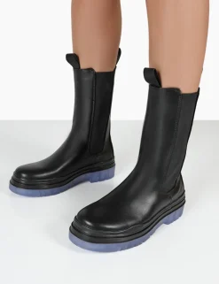 Clearance Winter Wide Fit Ankle Chunky Sole Chelsea Boots Wide Fit Boots | Wide Fit Boots