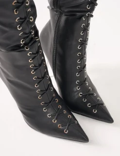 Store Witchcraft Lace Up Knee High Boots Knee High Boots | Long Boots
