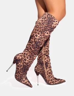 Online Witchcraft Lace Up Knee High Boots Lace Up Heels | Heeled Boots