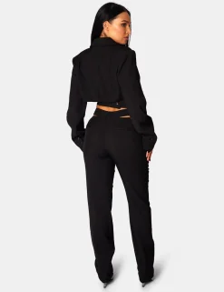 Sale Wrap Front Cropped Blazer Sculpt & Leisure | Kaiia The Label