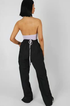 Clearance Wrap Front Halter Crop Top Lilac Sculpt & Leisure | Kaiia The Label