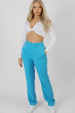 Outlet Wrap Waistband Straight Leg Trouser Sculpt & Leisure | Kaiia The Label