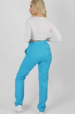 Outlet Wrap Waistband Straight Leg Trouser Sculpt & Leisure | Kaiia The Label