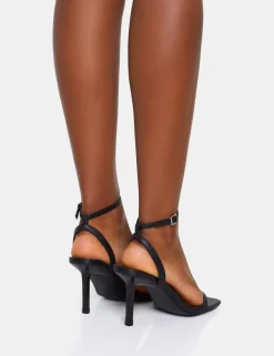 Sale Yara Pu Barely There Mid Stiletto Heels Back In Stock | Barely There Heels