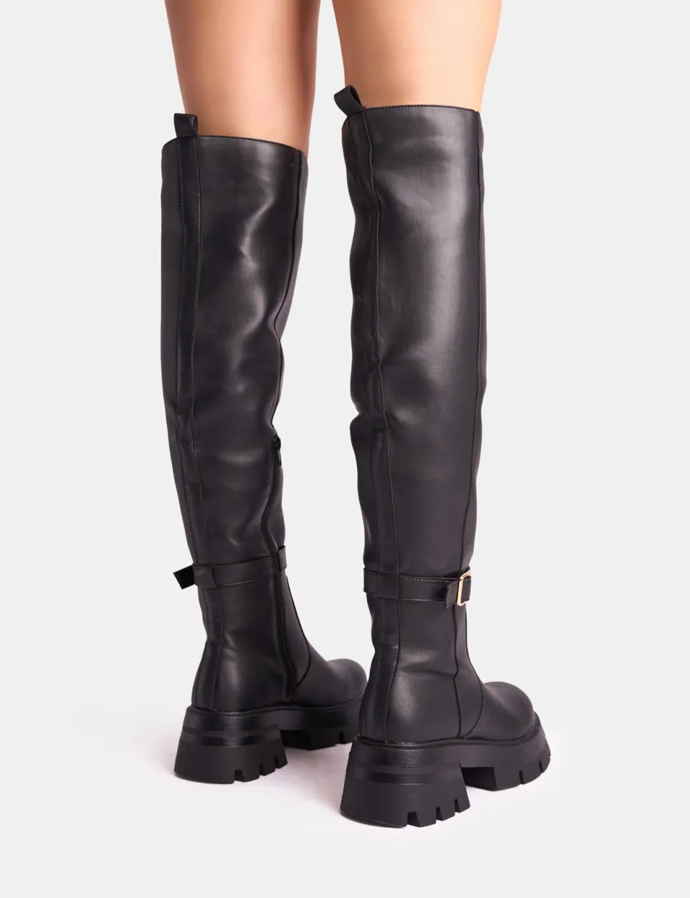 Online Zelda Pocket and Zip Detail Over the Knee Boots Over The Knee Boots | Long Boots